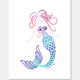 Tribal Mermaid Posters and Art